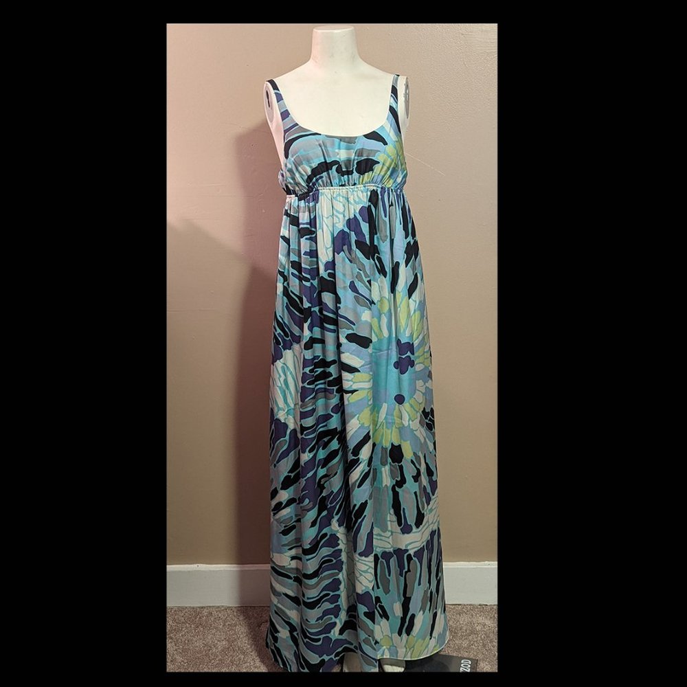 BCBGeneration Extra Small Cool Tones Maxi Dress W/ Pockets